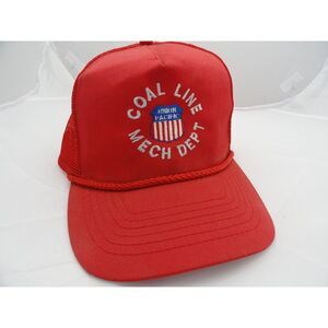 Otto Coal Line Mech Dept Union Pacific Red Snapback Hat Cap